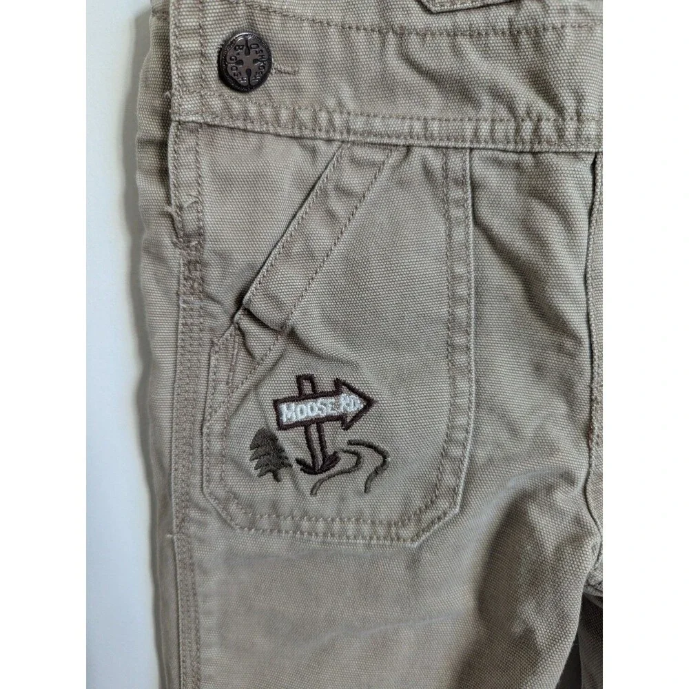 Oshkosh Bgosh Baby Boy Vestbak Overalls 9 Months Brown Tan Moose Outdoor Theme